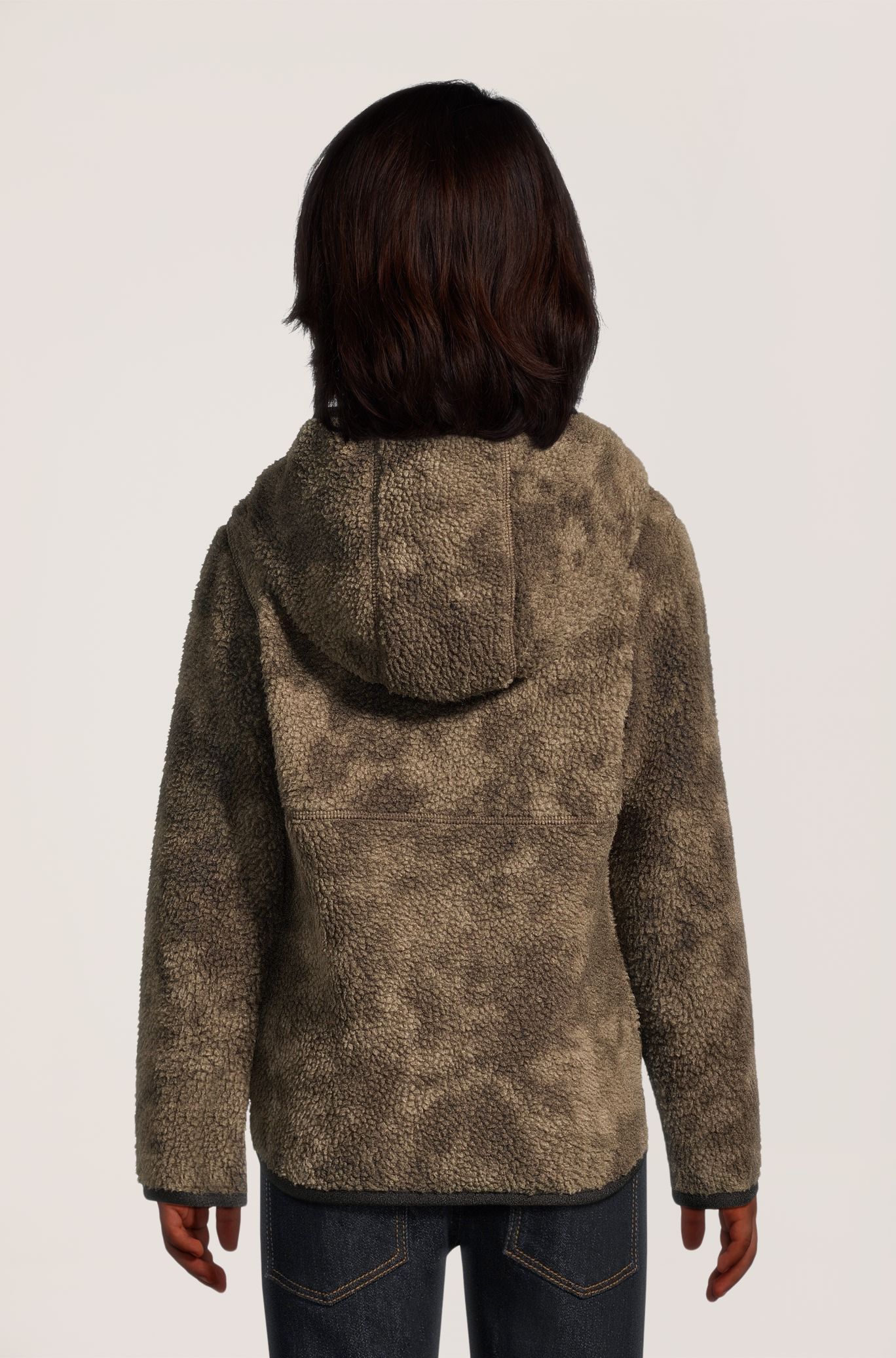 Veste en molleton sherpa à glissière pleine longueur avec T-MAX unisexe pour tout-petits, WindRiver