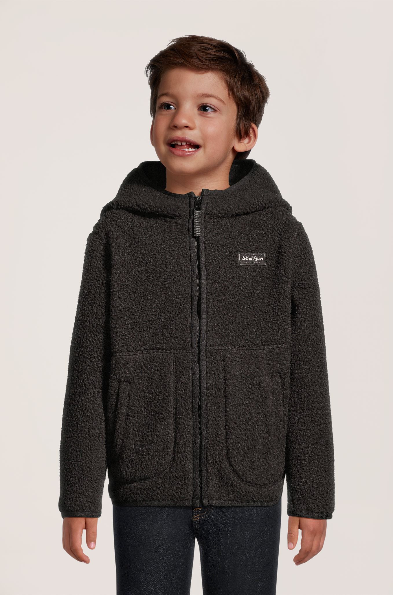 WindRiver Youth Unisex T-MAX Sherpa Full Zip Fleece Jacket