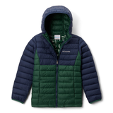 Columbia Kids' Powder Lite II Hooded Jacket Front_Flat