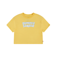 T-shirt unisexe à manches courtes à logo ailes de chauve-souris pour jeunes, Levi's Front_Flat