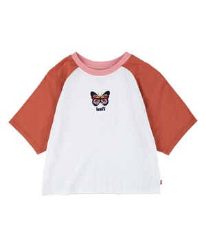 T-shirt de fantaisie à manches courtes style baseball pour jeunes filles, Levi's