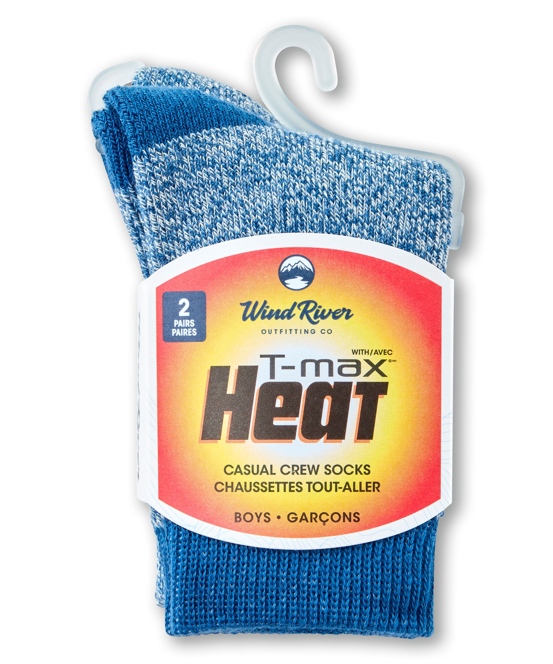 WindRiver Youth Unisex T-MAX Outdoor 2-Pack Socks