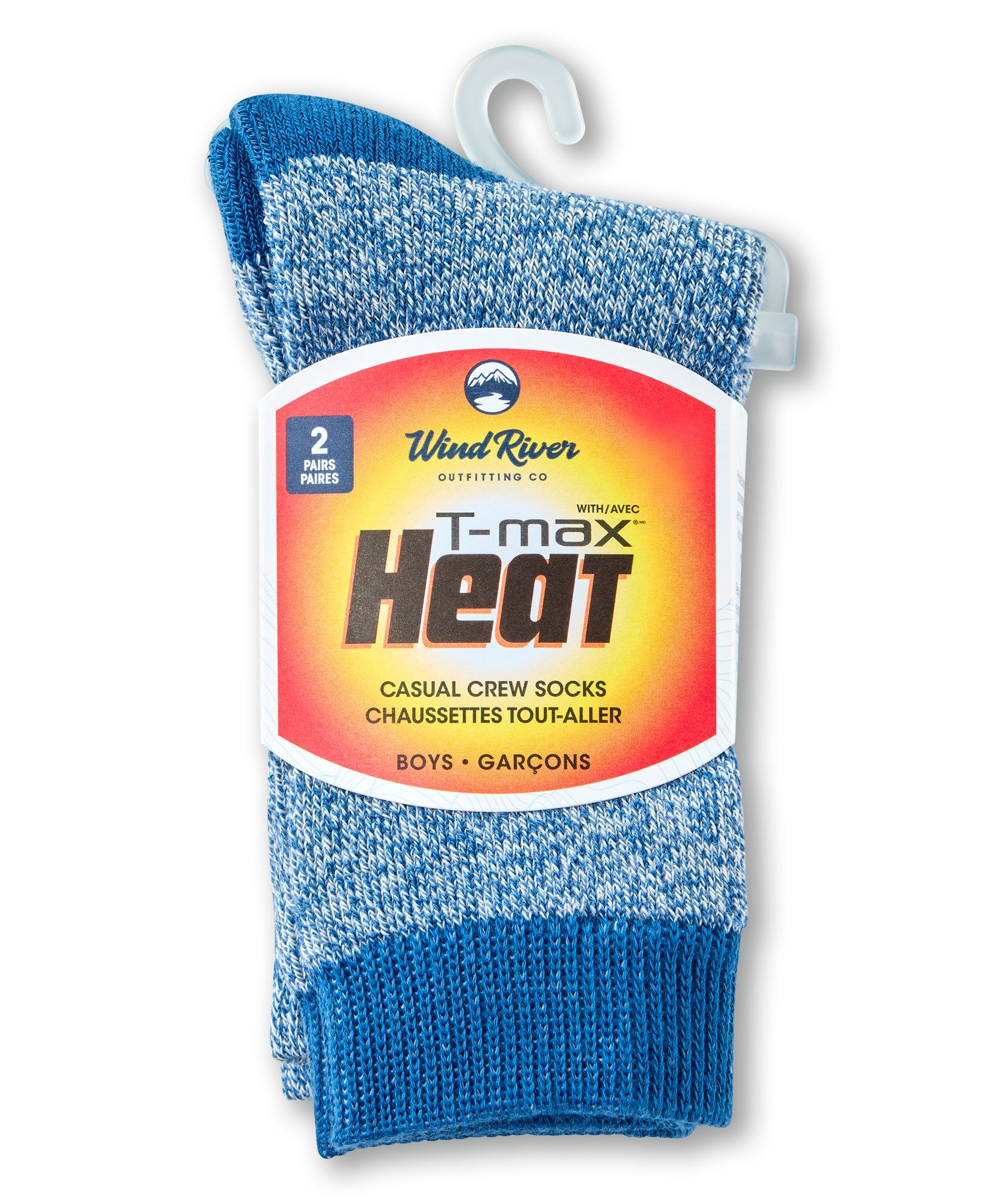 WindRiver Youth Unisex T-MAX Outdoor 2 Pack Socks