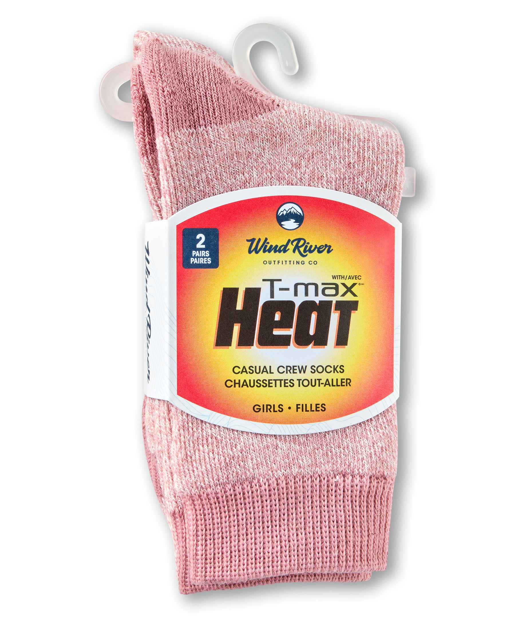 WindRiver Youth Unisex T-MAX Outdoor 2-Pack Socks