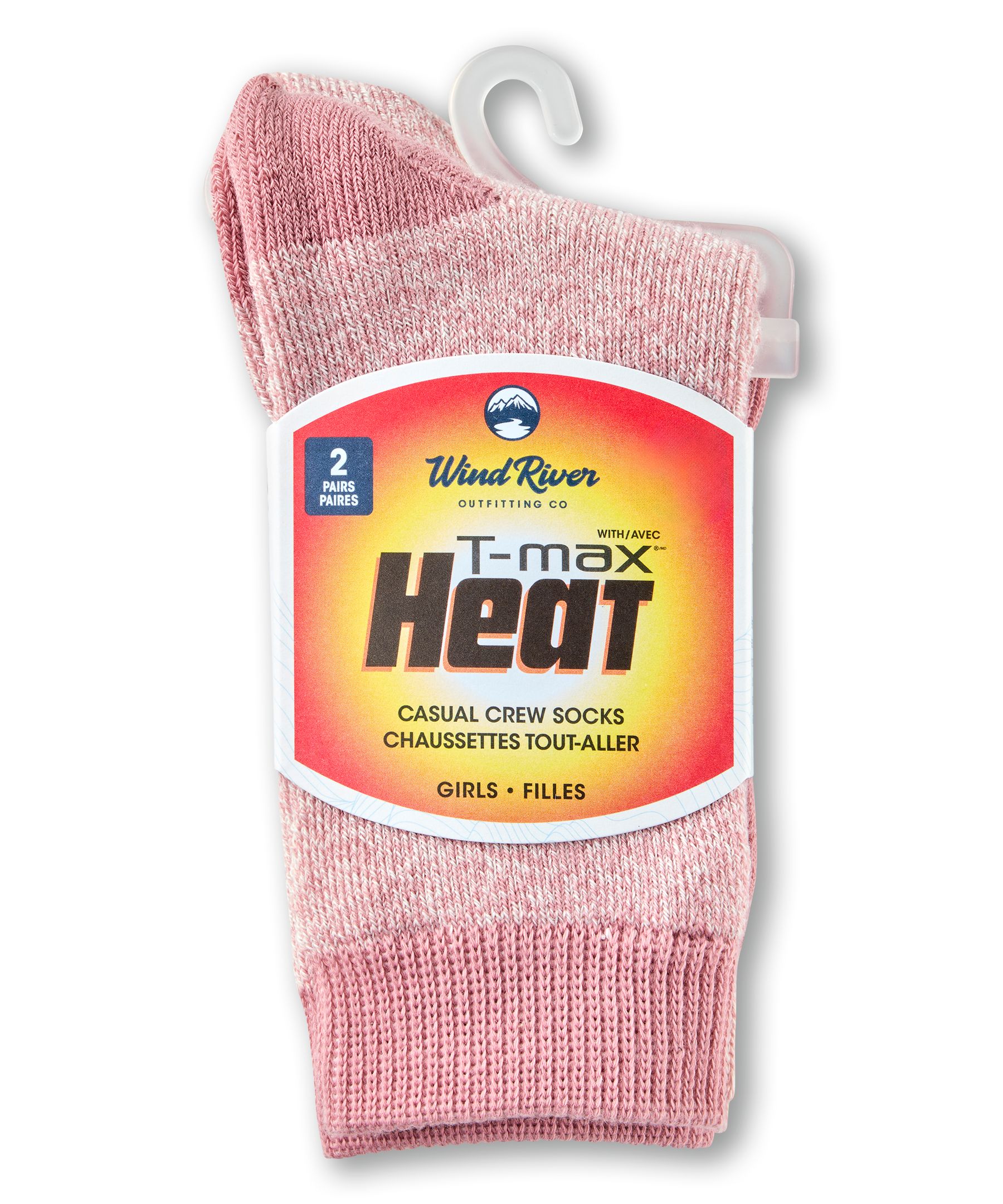 WindRiver Youth Unisex T-MAX Outdoor 2-Pack Socks