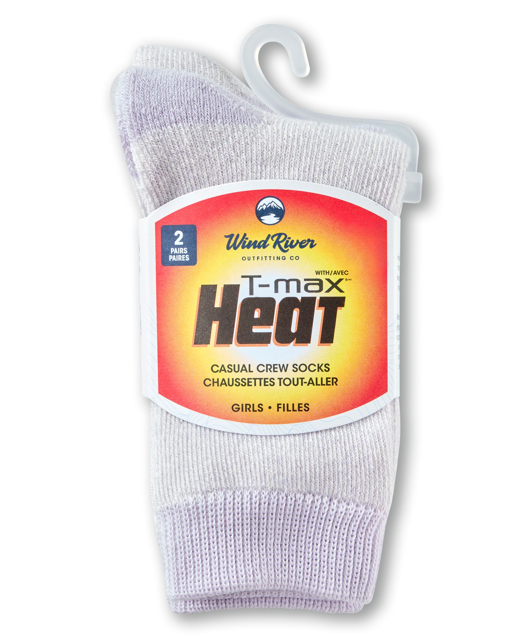 WindRiver Youth Unisex T-MAX Outdoor 2-Pack Socks