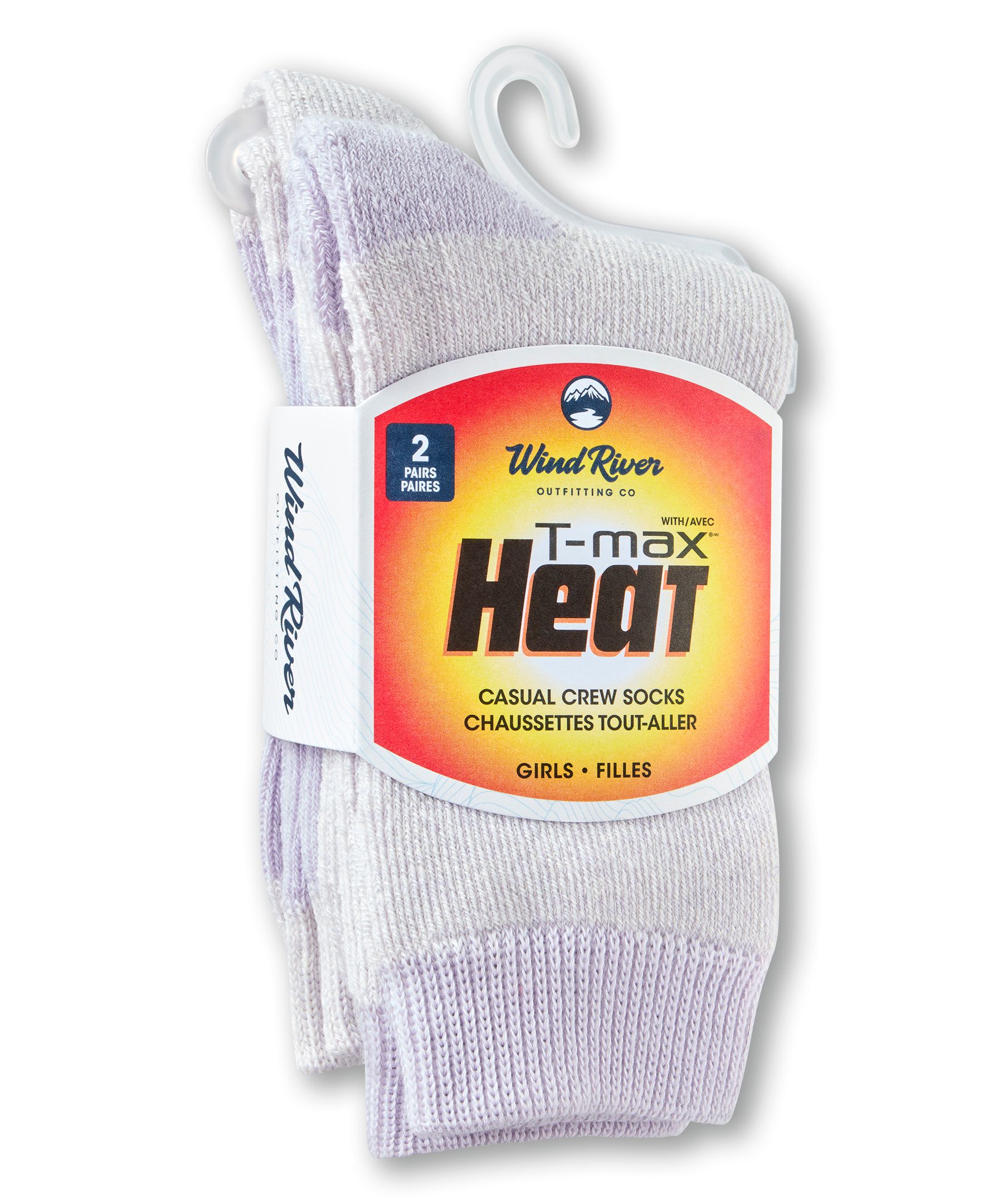WindRiver Youth Unisex T-MAX Outdoor 2-Pack Socks