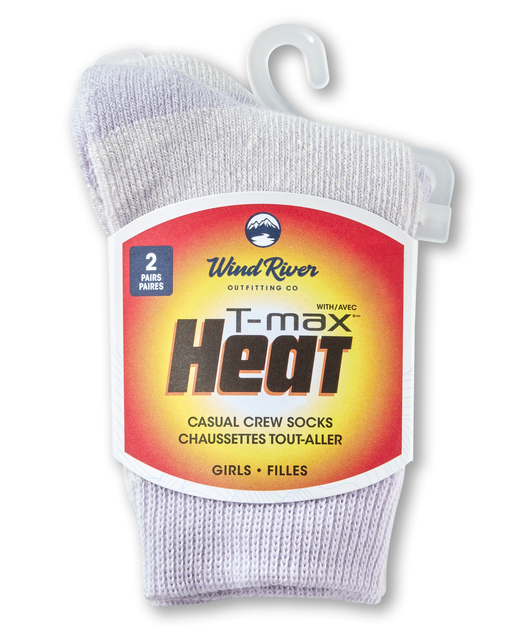 WindRiver Toddler Unisex T-MAX Outdoor 2-Pack Socks