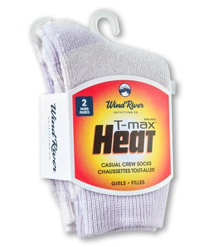 Chaussettes de plein air unisexe avec T-MAX pour tout-petits, WindRiver, paquet de 2