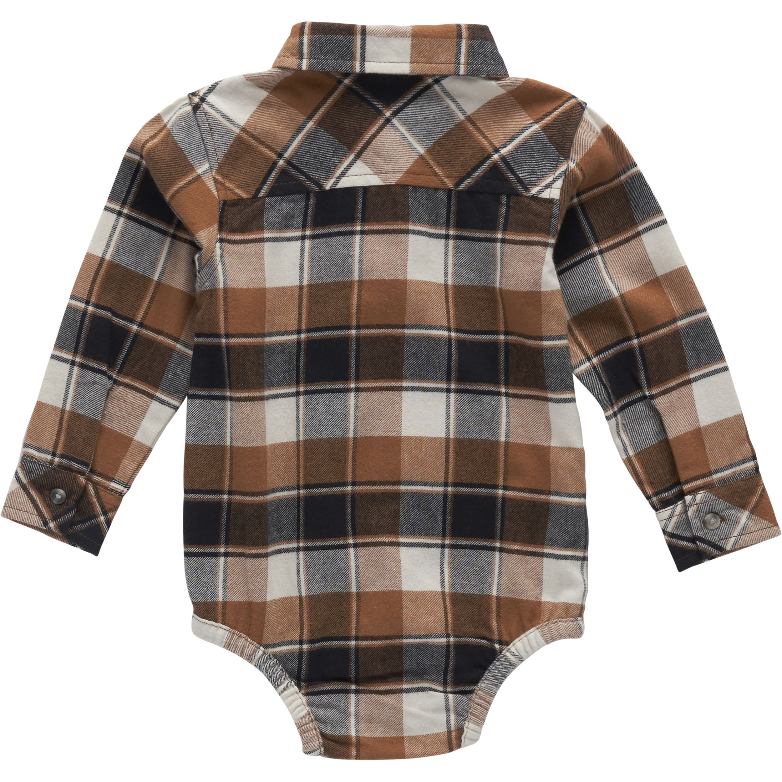 Carhartt Baby Unisex Long Sleeve Flannel Bodysuit