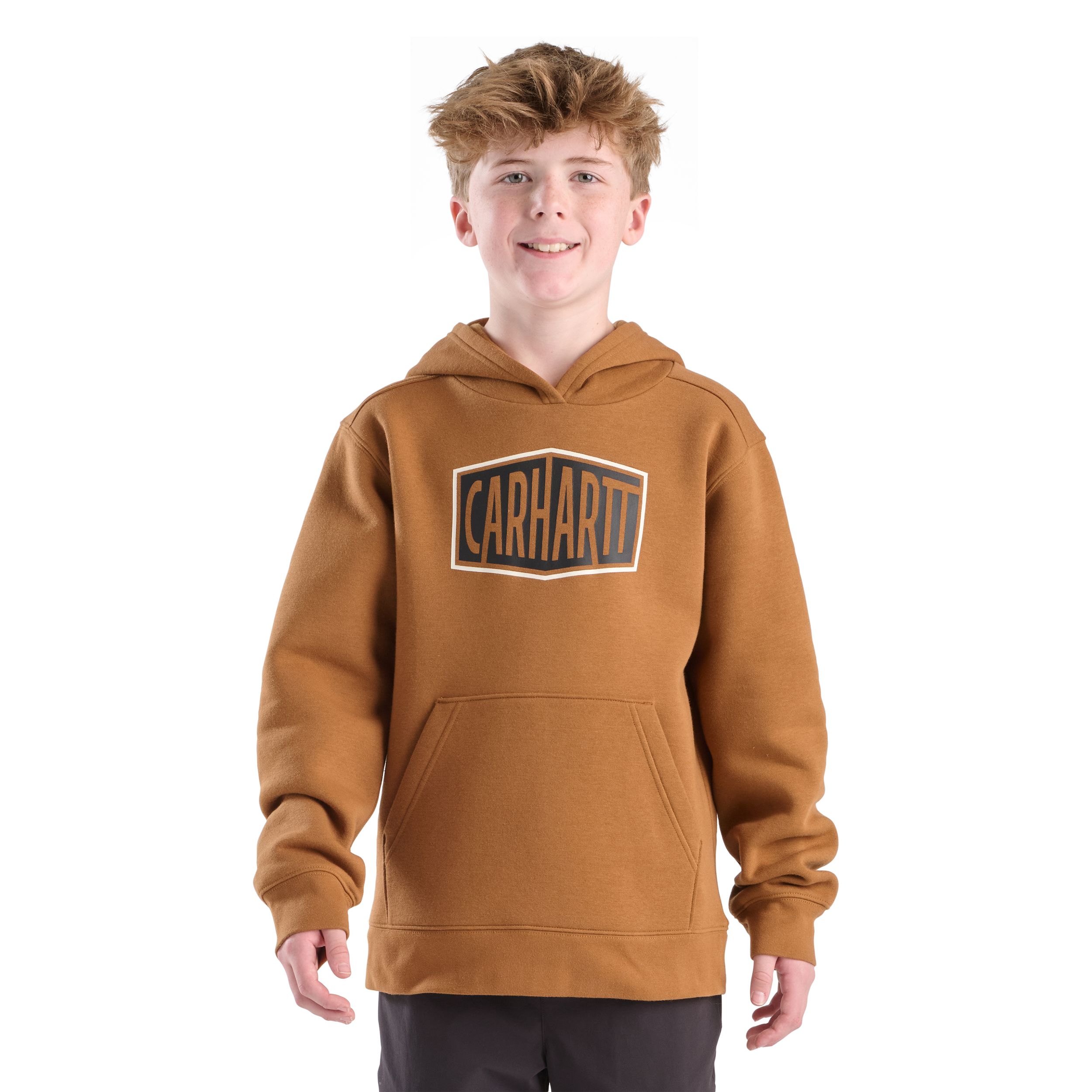 Chandail graphique en molleton unisexe à manches longues pour jeunes, Carhartt