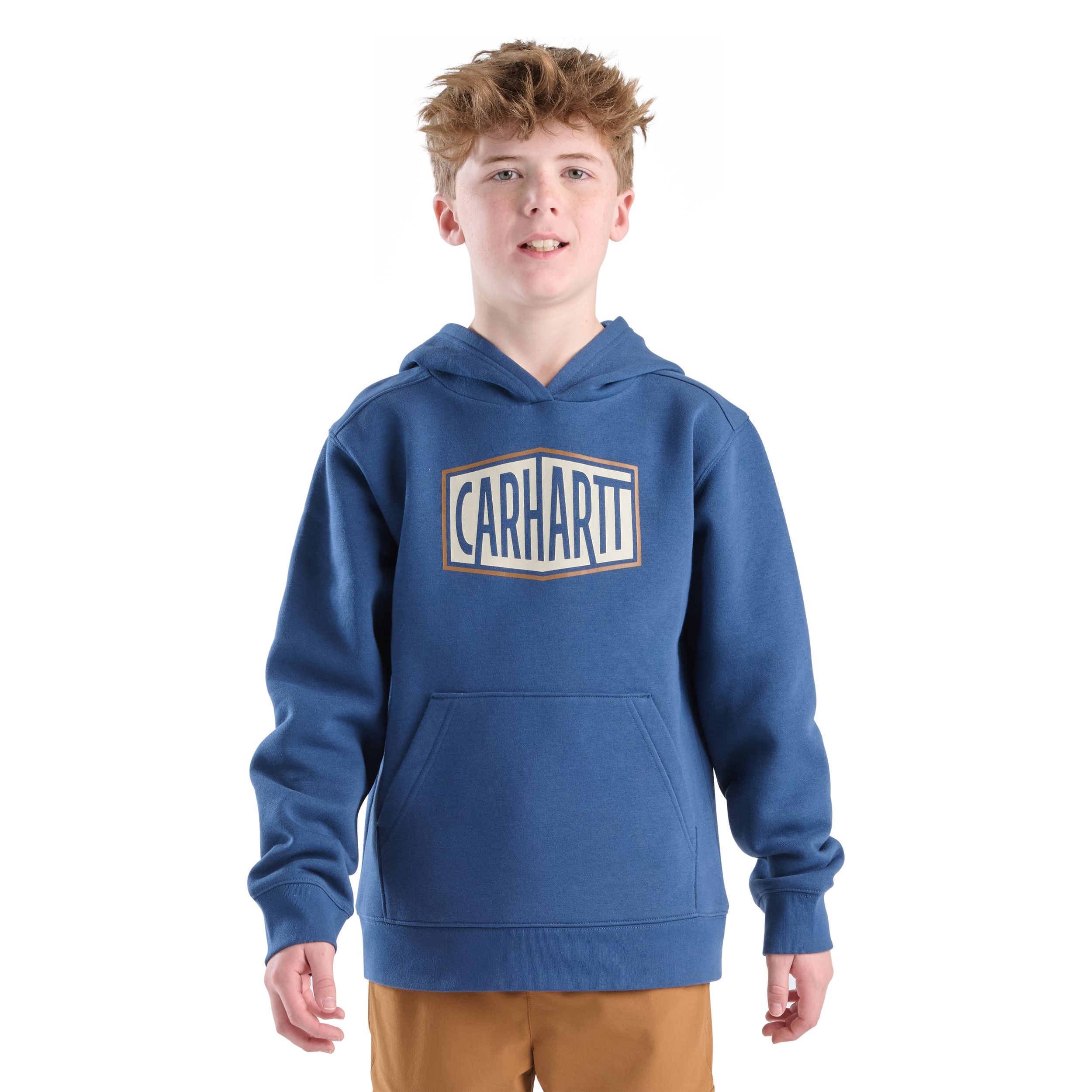 Chandail graphique en molleton unisexe à manches longues pour jeunes, Carhartt