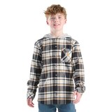 Carhartt Youth Unisex Long Sleeve Flannel Hooded Shirt Front_Flat