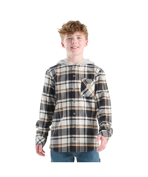 Carhartt Youth Unisex Long Sleeve Flannel Hooded Shirt