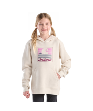Chandail graphique en molleton unisexe à manches longues pour jeunes, Carhartt