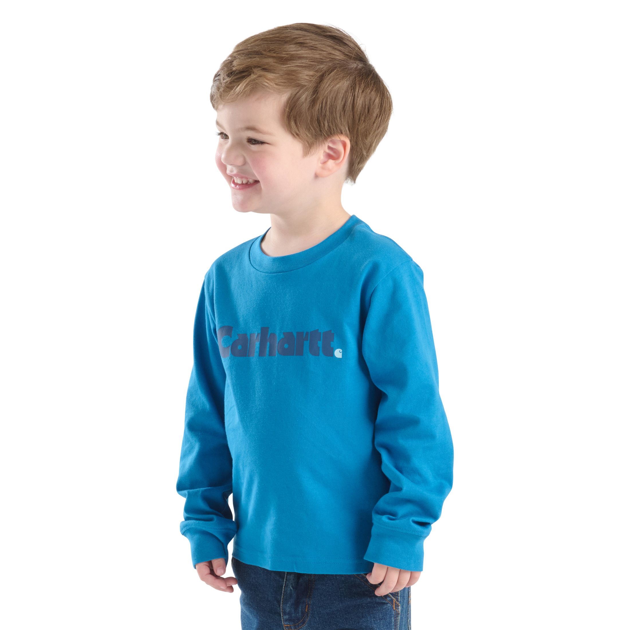 T-shirt à manches longues avec logo unisexe pour jeunes, Carhartt