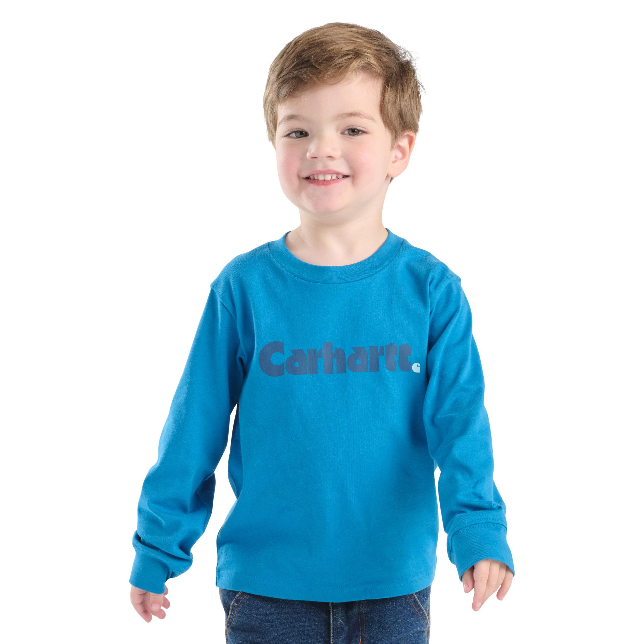 T-shirt à manches longues avec logo unisexe pour jeunes, Carhartt
