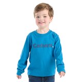 T-shirt à manches longues avec logo unisexe pour jeunes, Carhartt Front_Flat