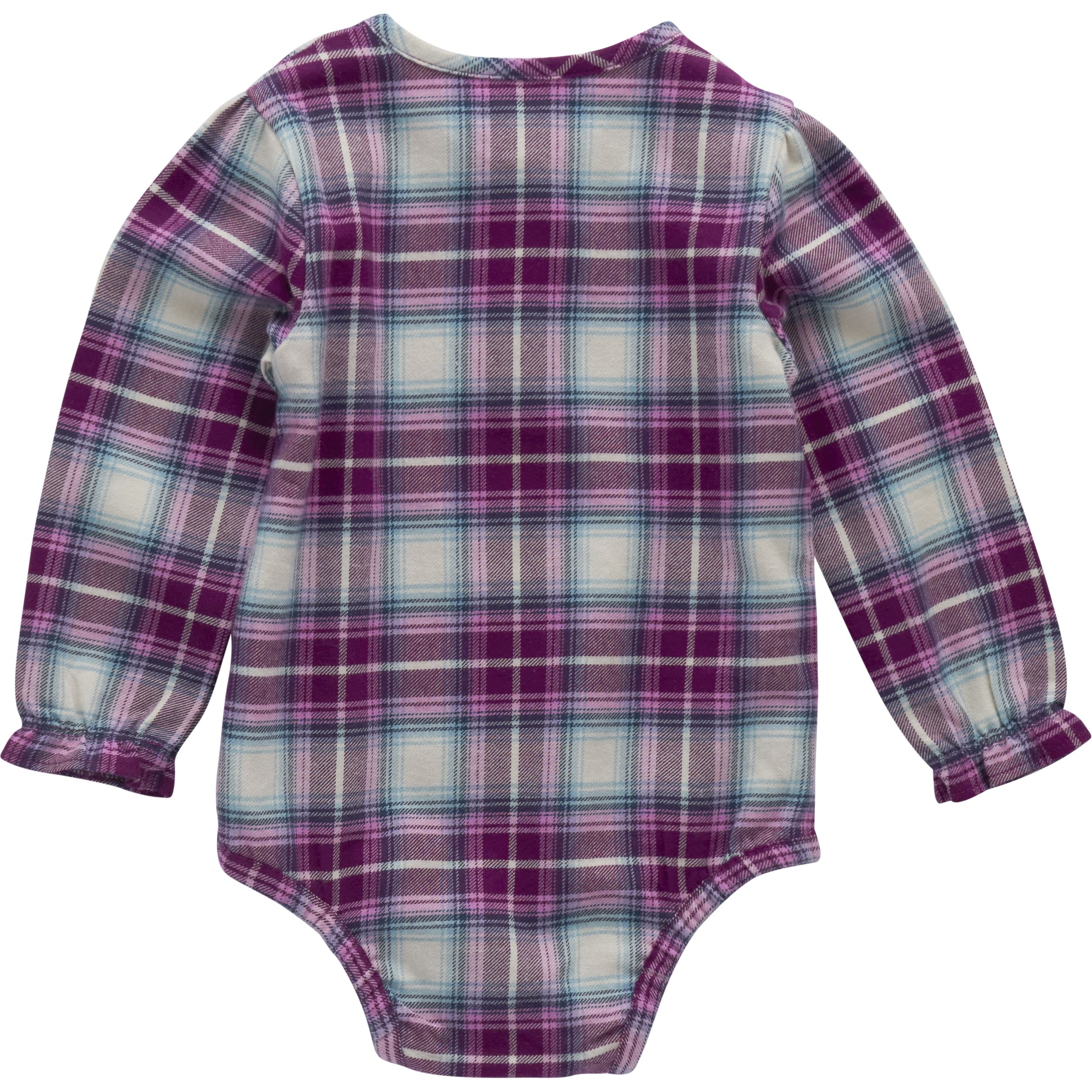 Carhartt Baby Unisex Long Sleeve Flannel Bodysuit
