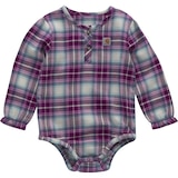 Maillot unisexe en flanelle à manches longues pour bébés, Carhartt Front_Flat