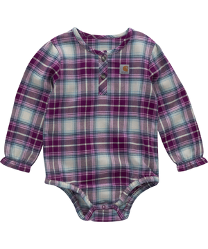 Carhartt Baby Unisex Long Sleeve Flannel Bodysuit