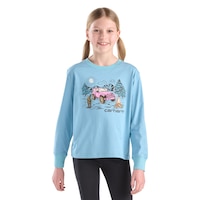 T-shirt unisexe à manches longues avec motif de terrain de camping pour tout-petits, Carhartt Front_Flat