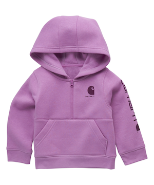 Chandail en molleton unisexe à manches longues et à demi-fermeture à glissière pour tout-petits, Carhartt