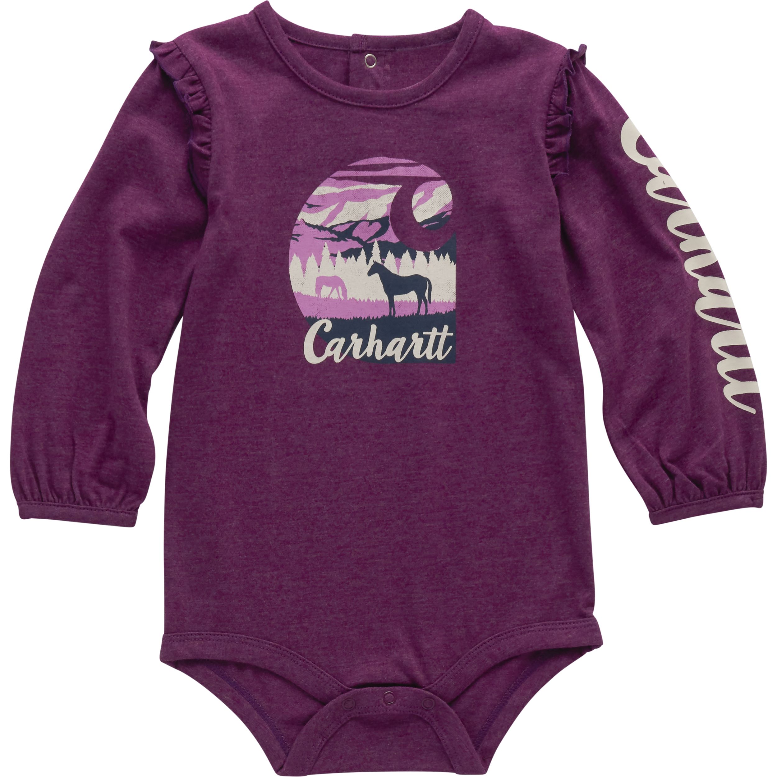 Carhartt Baby Unisex Long Sleeve Horse Bodysuit