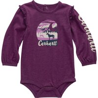 Maillot unisexe à manches longues avec graphique cheval pour bébés, Carhartt Front_Flat
