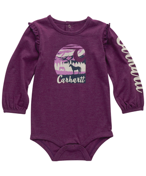 Carhartt Baby Unisex Long Sleeve Horse Bodysuit