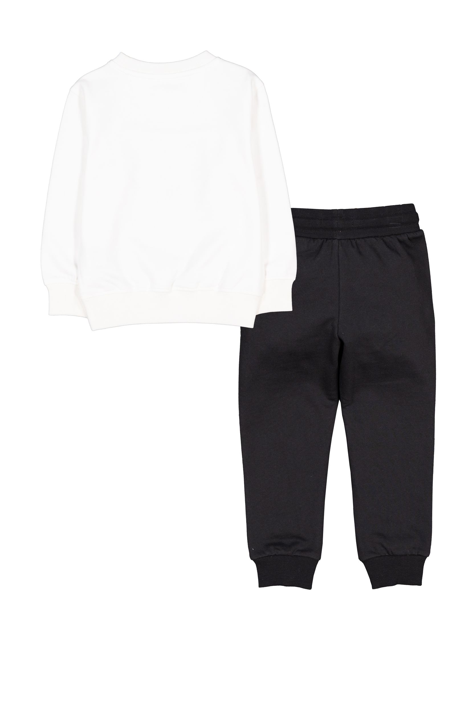 Ensemble de jogging à manches longues unisexe pour tout-petits, pizza, Silver