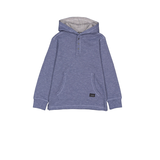 Silver Kids' Unisex Space Dye Long Sleeve Hoodie Front_Flat