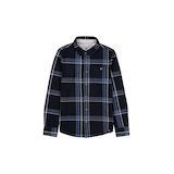 Silver Kids' Unisex Stretch Knit Long Sleeve Shirt Front_Flat