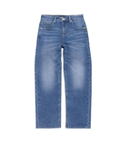 Jean Droit John Rocha Garçon 10 Ans - Taille 25, Jambe 26, Délavé Bleu Foncé - Occasion Très Bon état