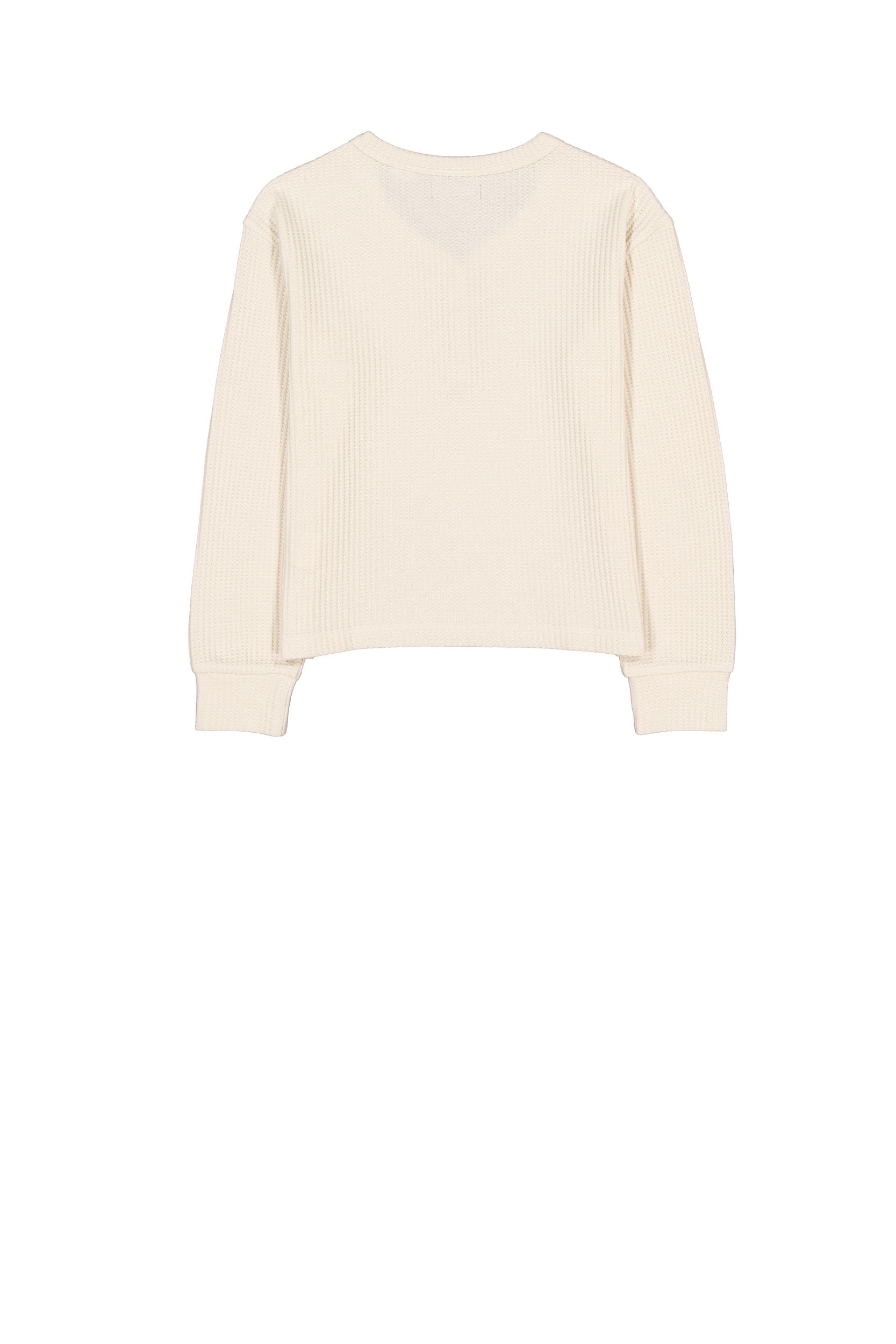 Haut Henley isotherme à manches longues unisexe pour enfants, Silver