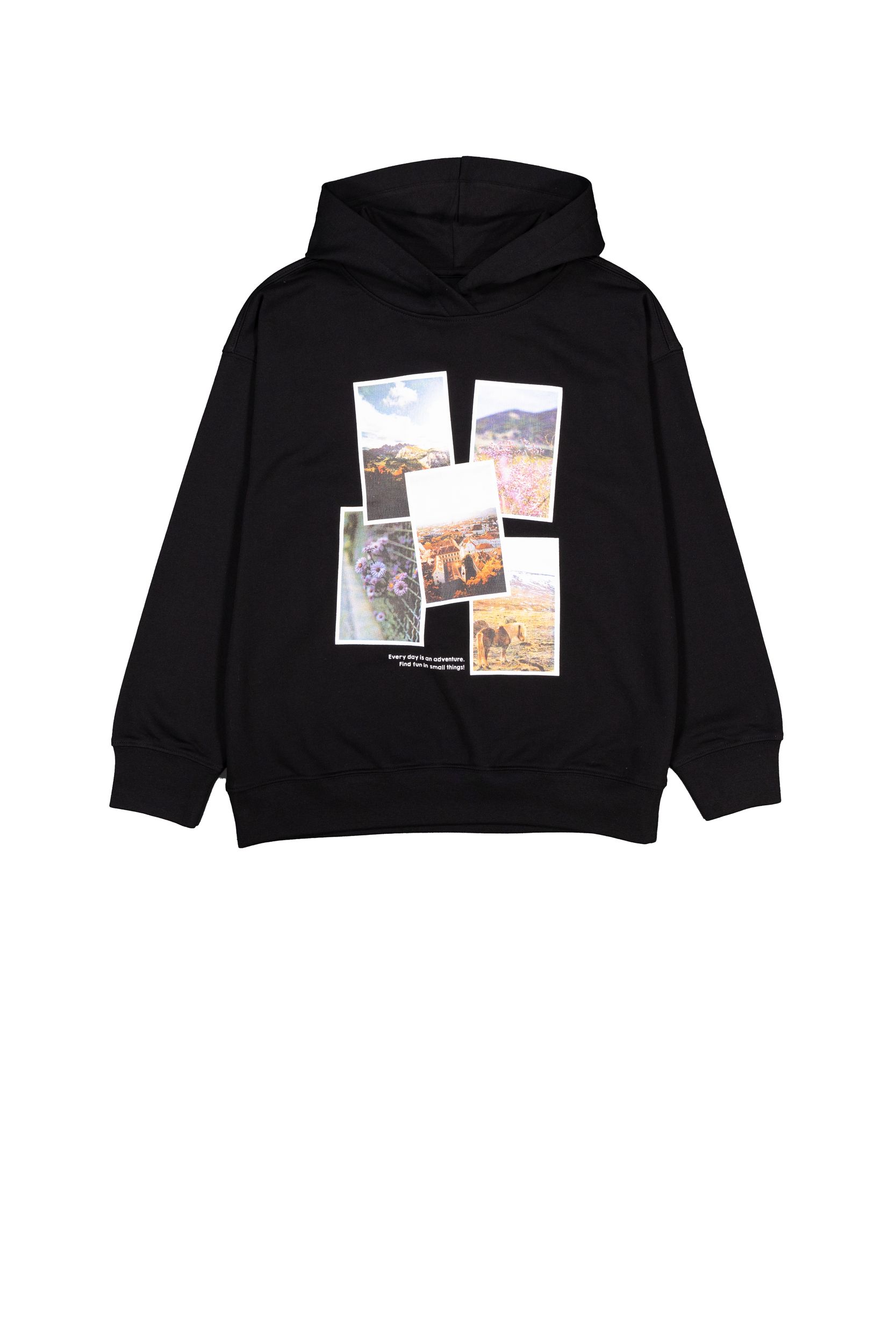 Chandail à capuche de voyage à manches longues unisexe pour enfants, Silver