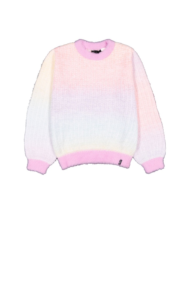 Silver Kids' Unisex Rainbow Gradient Sweater