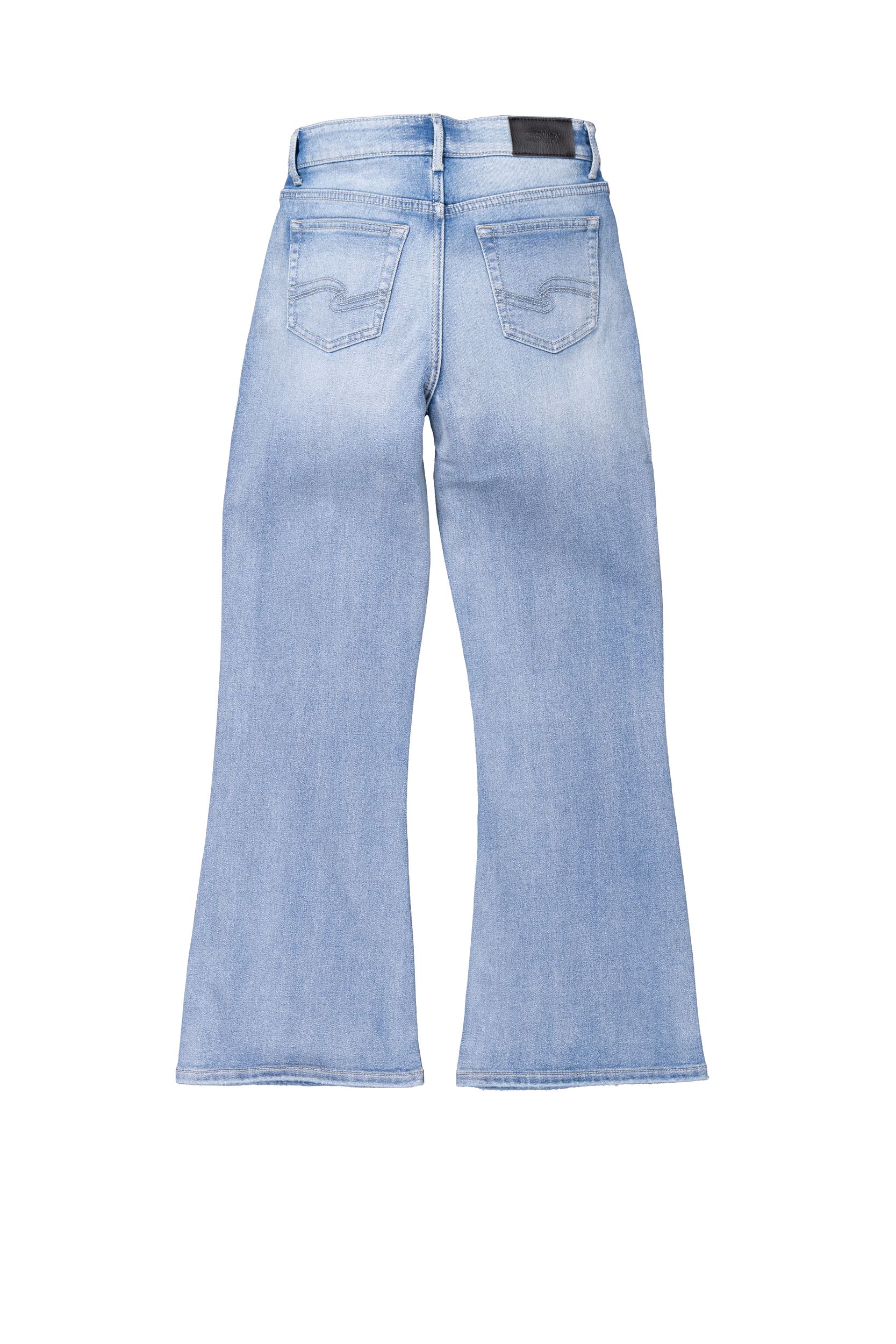 Jean à jambe évasée pour filles, Silver