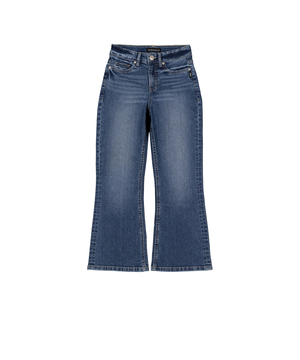 Jean à jambe évasée pour filles, Silver