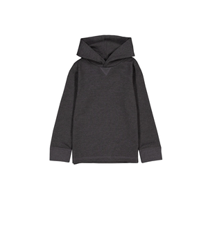 Chandail isotherme unisexe à capuche et à manches longues à enfiler pour enfants, Silver