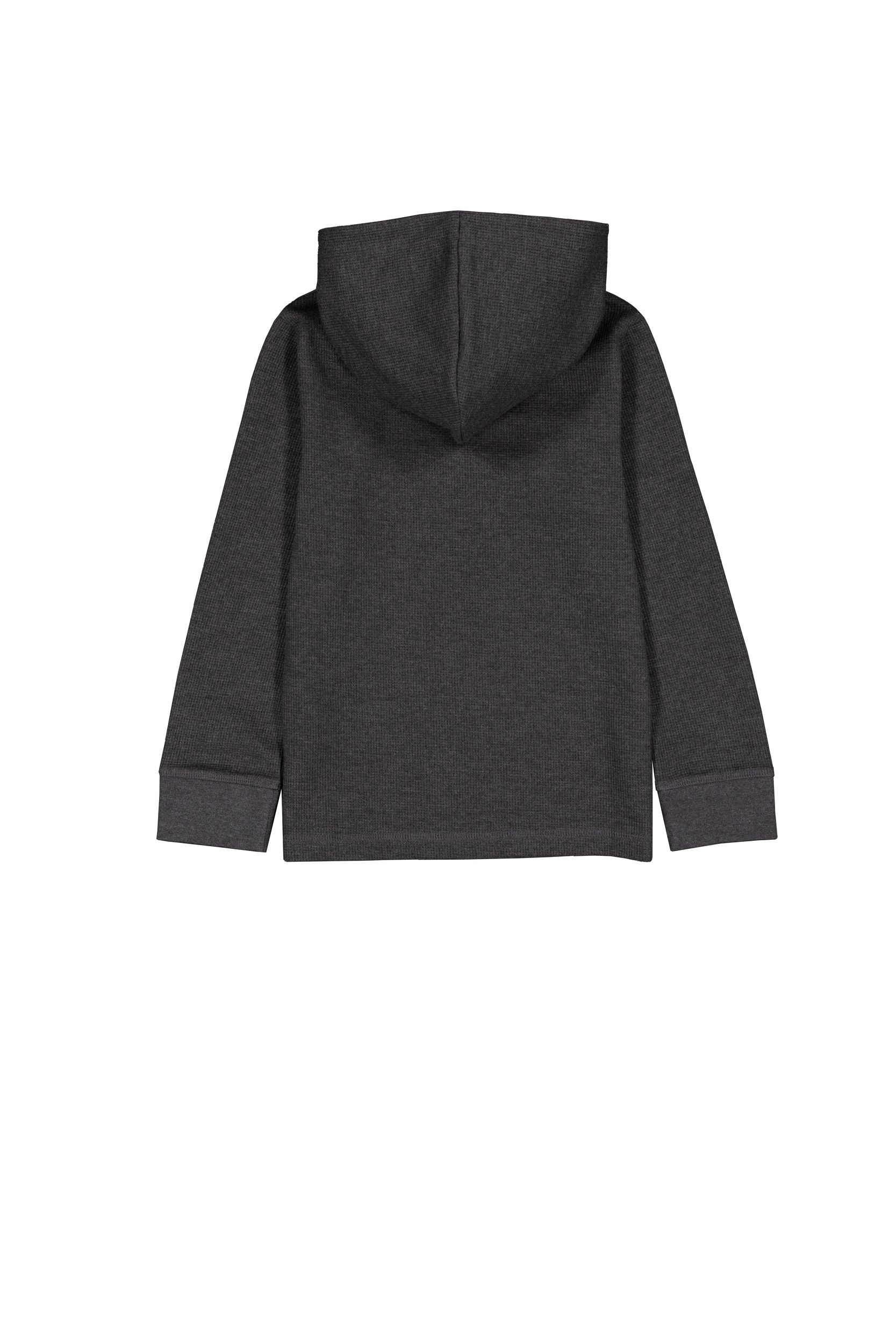 Chandail isotherme unisexe à capuche et à manches longues à enfiler pour enfants, Silver