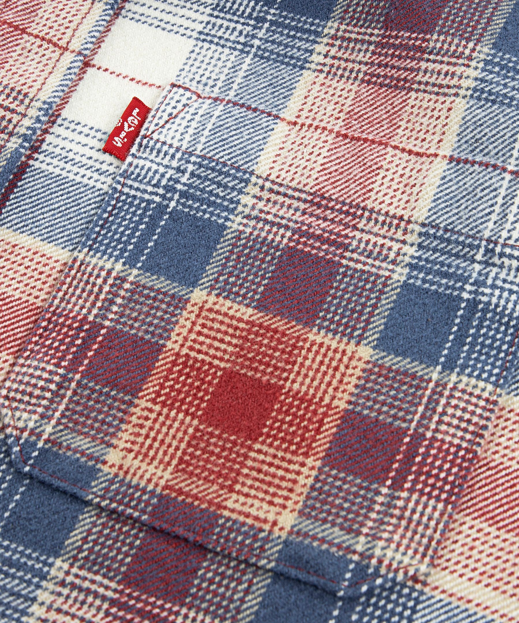 Chemise à manches longues en sergé à carreaux unisexe pour jeunes, Levi's