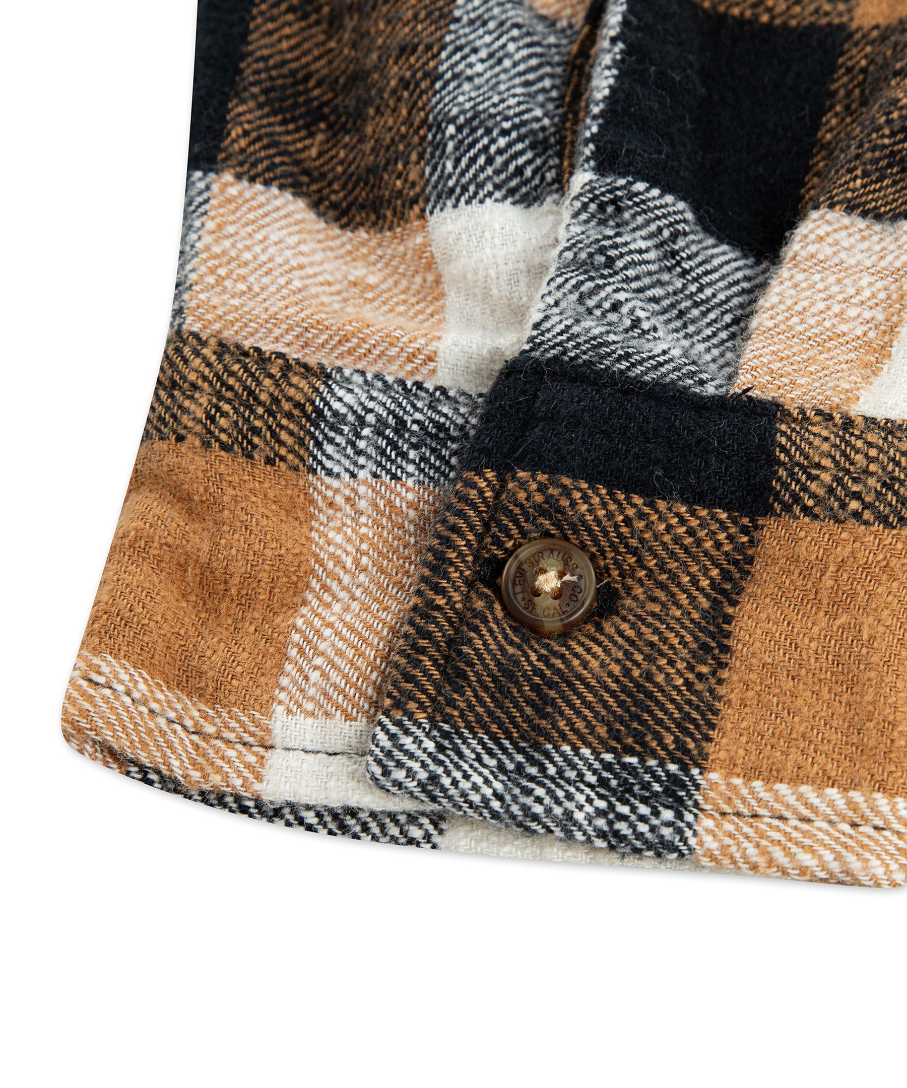 Chemise à manches longues à point à carreaux unisexe pour jeunes, Levi's