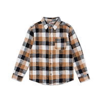 Chemise à manches longues à point à carreaux unisexe pour jeunes, Levi's Front_Flat