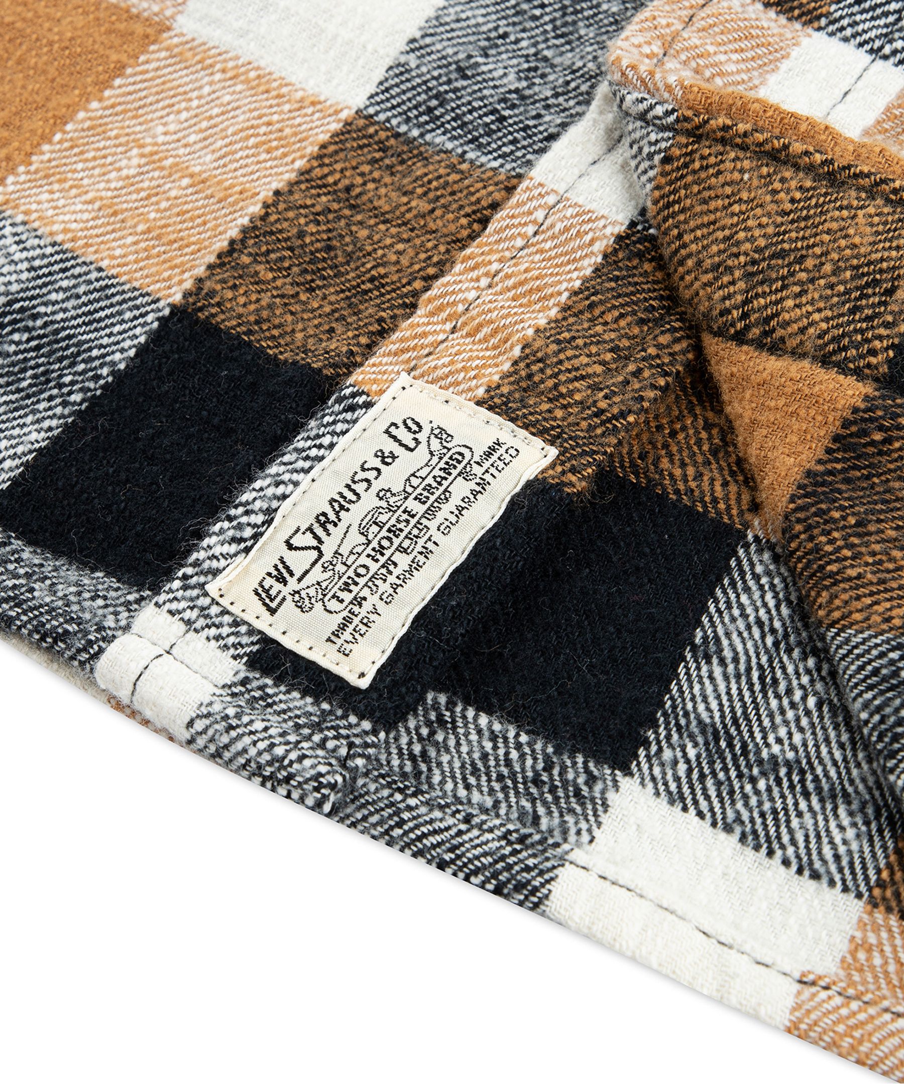 Chemise à manches longues à point à carreaux unisexe pour jeunes, Levi's