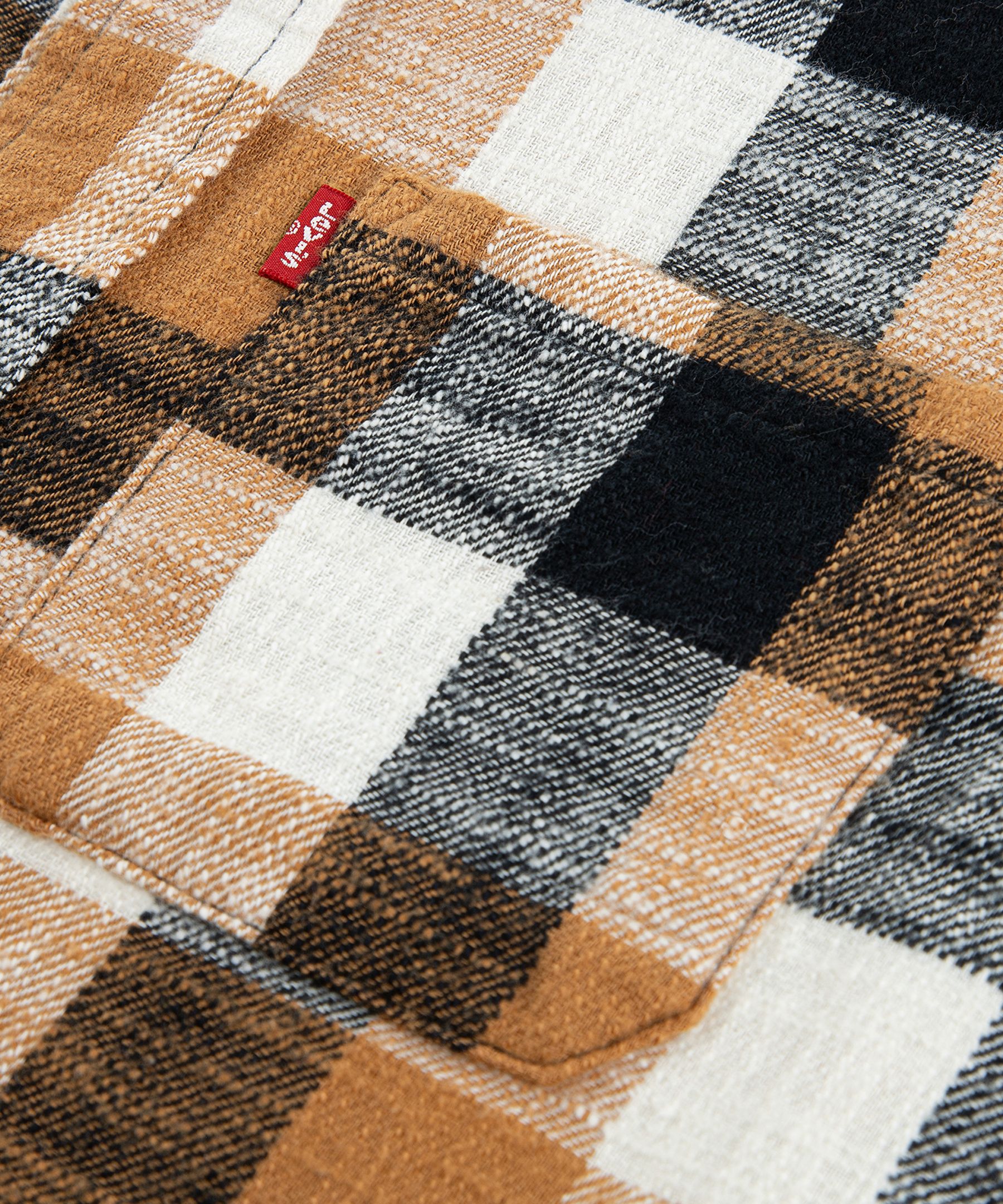 Chemise à manches longues à point à carreaux unisexe pour jeunes, Levi's