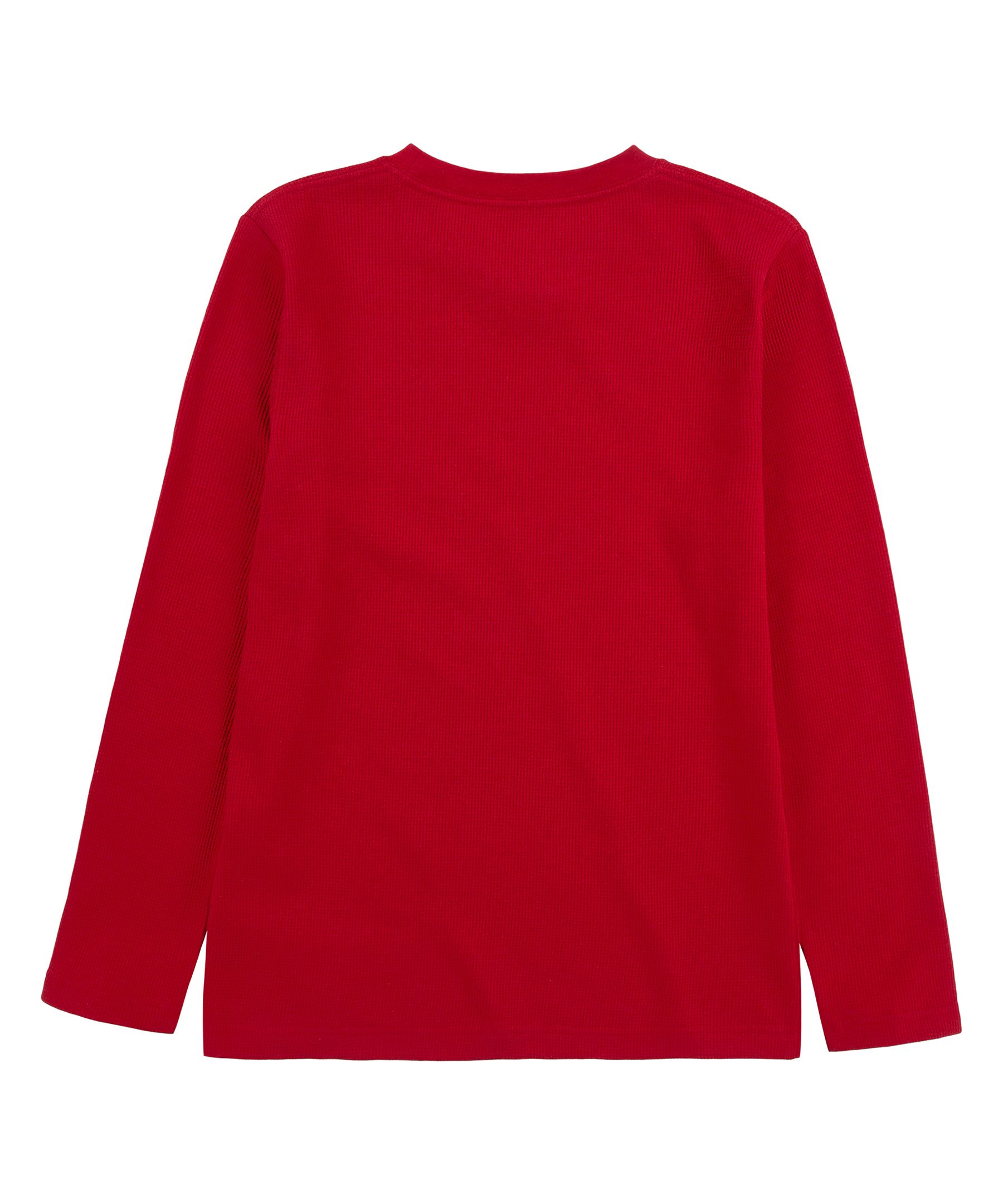 Chemise à manches longues à point de brioche unisexe pour jeunes