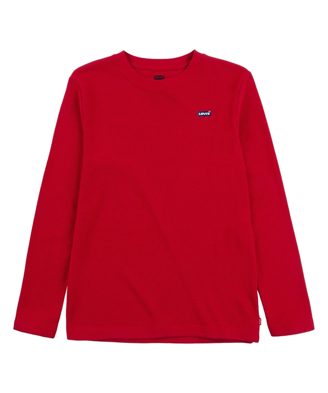 Chemise à manches longues à point de brioche unisexe pour jeunes