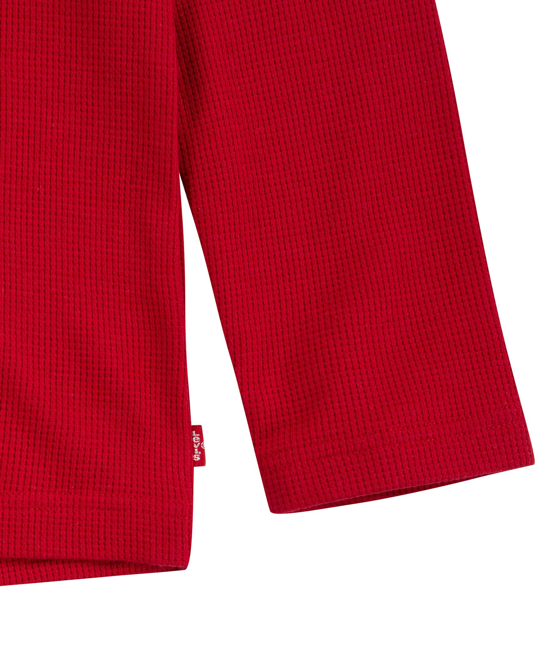 Chemise à manches longues à point de brioche unisexe pour jeunes