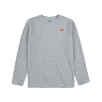 Chemise à manches longues à point de brioche unisexe pour jeunes Front_Flat